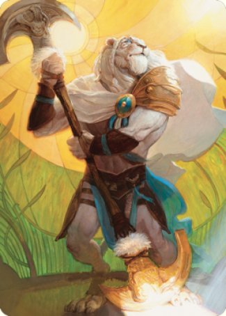 Ajani, Sleeper Agent Art Card [Dominaria United Art Series] | Local Legends