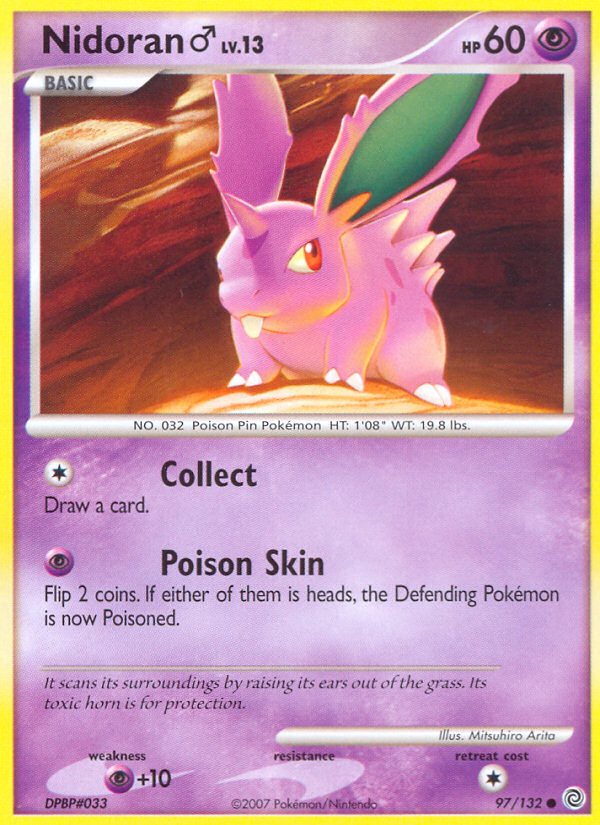 Nidoran (97/132) (Male) [Diamond & Pearl: Secret Wonders] | Golgari Games