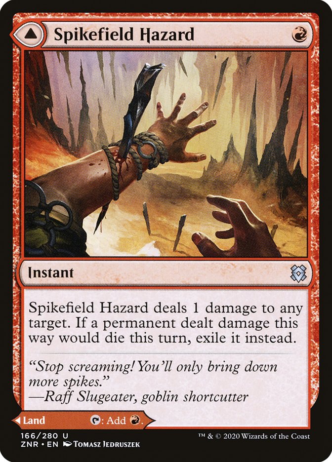 Spikefield Hazard // Spikefield Cave [Zendikar Rising] | Local Legends