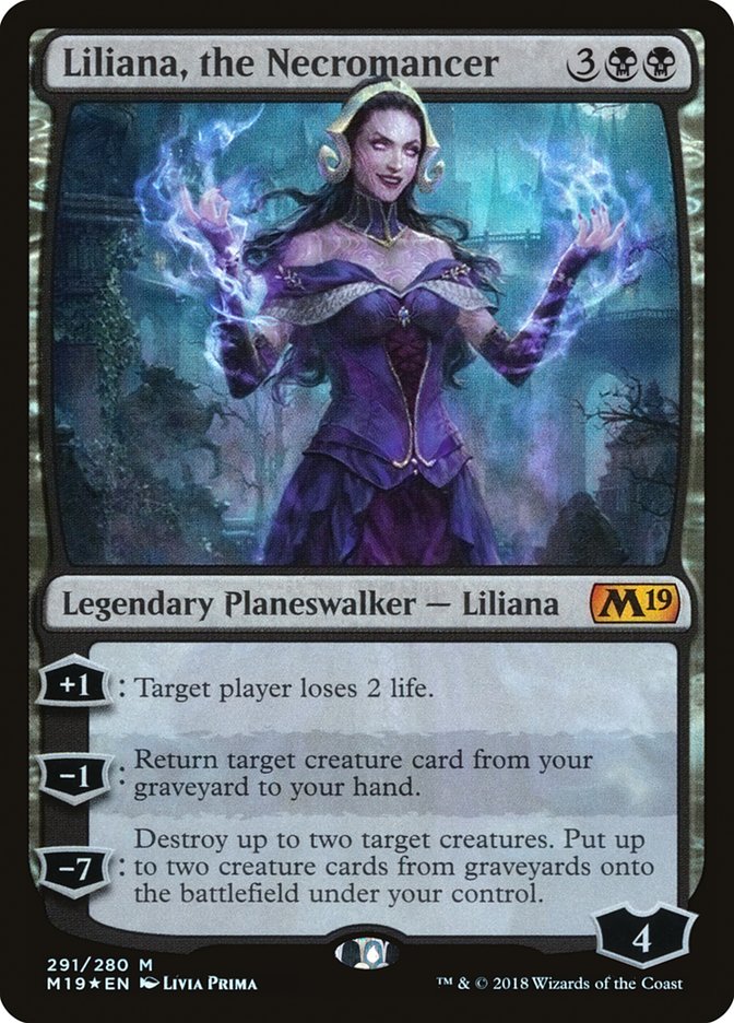 Liliana, the Necromancer [Core Set 2019] | Golgari Games