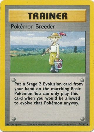 Pokemon Breeder (76/102) [Base Set Unlimited] | Golgari Games