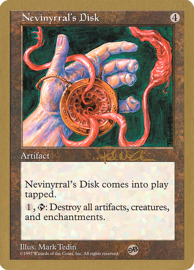 Nevinyrral's Disk (Paul McCabe) (SB) [World Championship Decks 1997] | Golgari Games