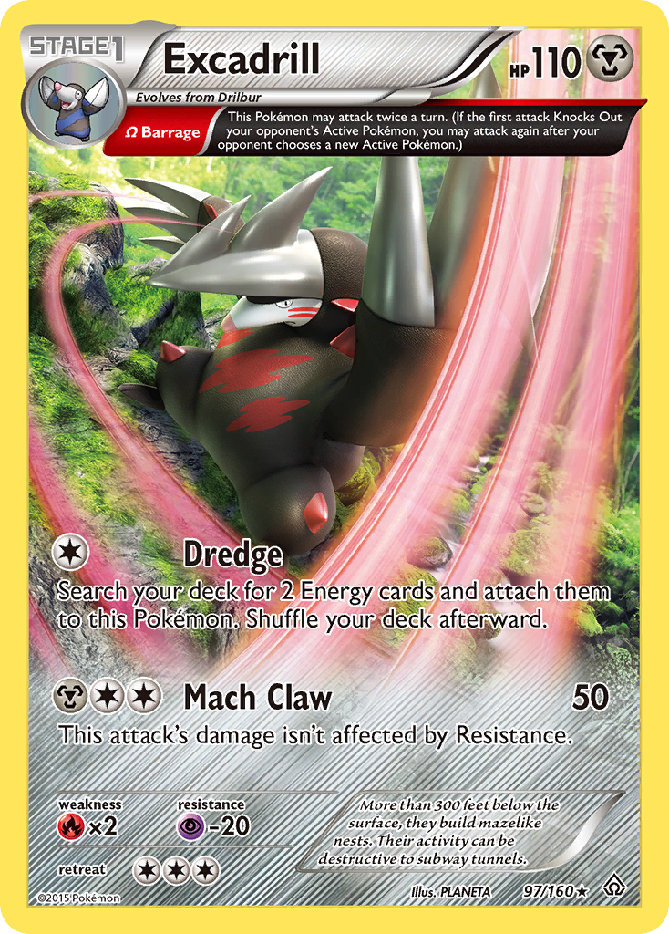 Excadrill (97/160) [XY: Primal Clash] | Golgari Games