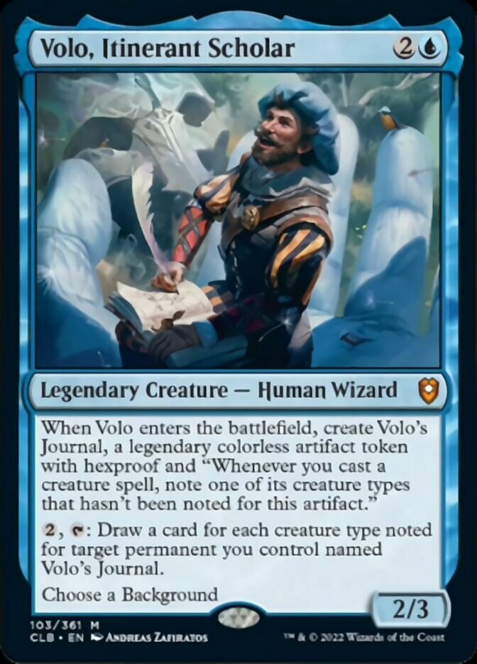 Volo, Itinerant Scholar [Commander Legends: Battle for Baldur's Gate] | Local Legends