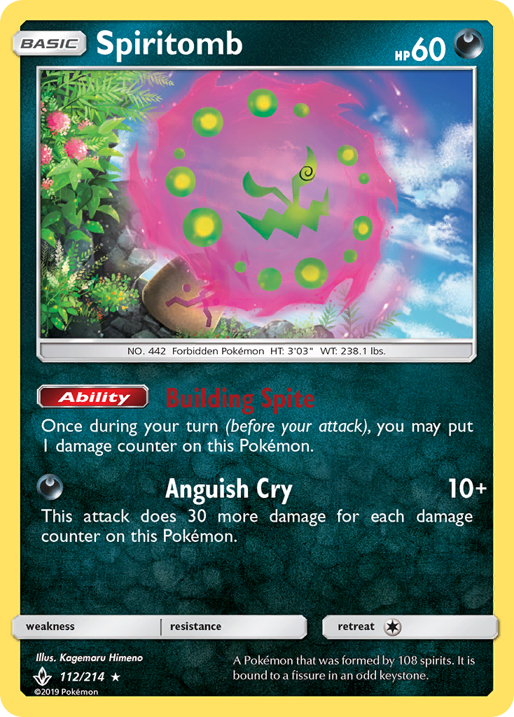 Spiritomb (112/214) [Sun & Moon: Unbroken Bonds] | Golgari Games