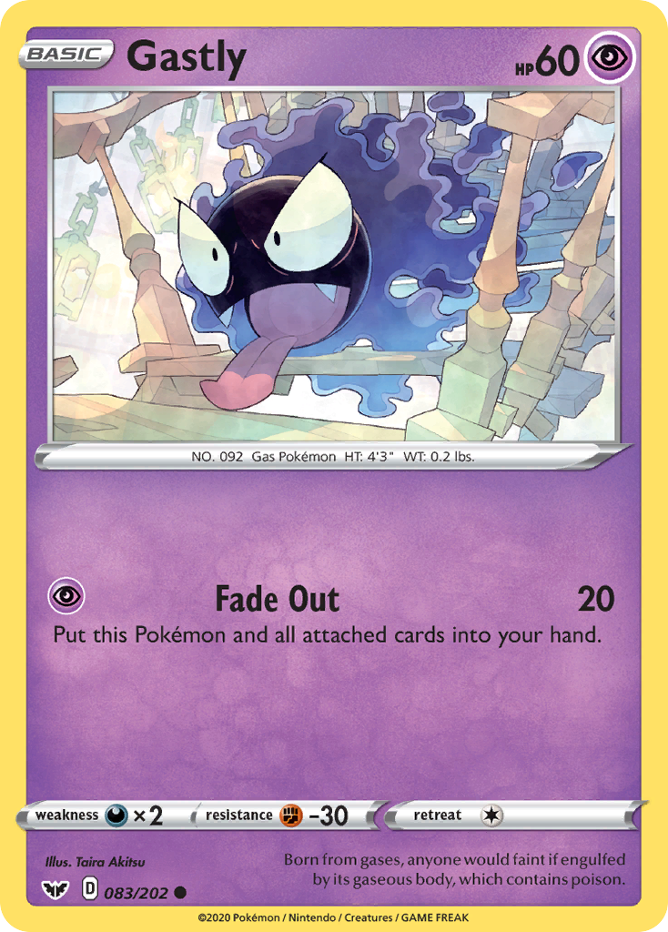 Gastly (083/202) [Sword & Shield: Base Set] | Golgari Games