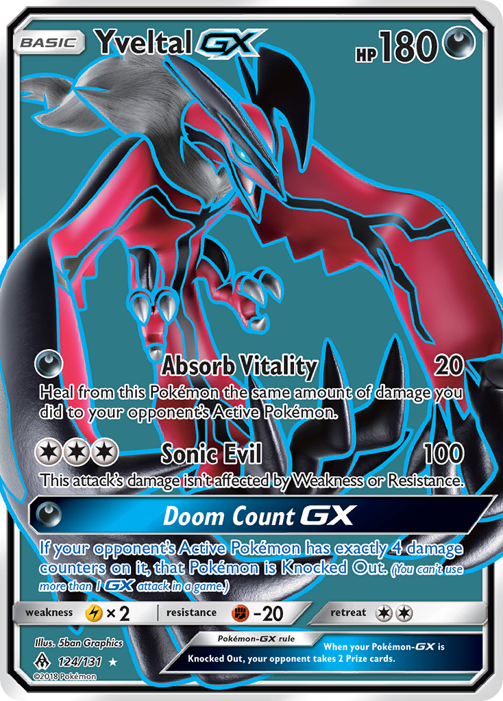 Yveltal GX (124/131) [Sun & Moon: Forbidden Light] | Golgari Games