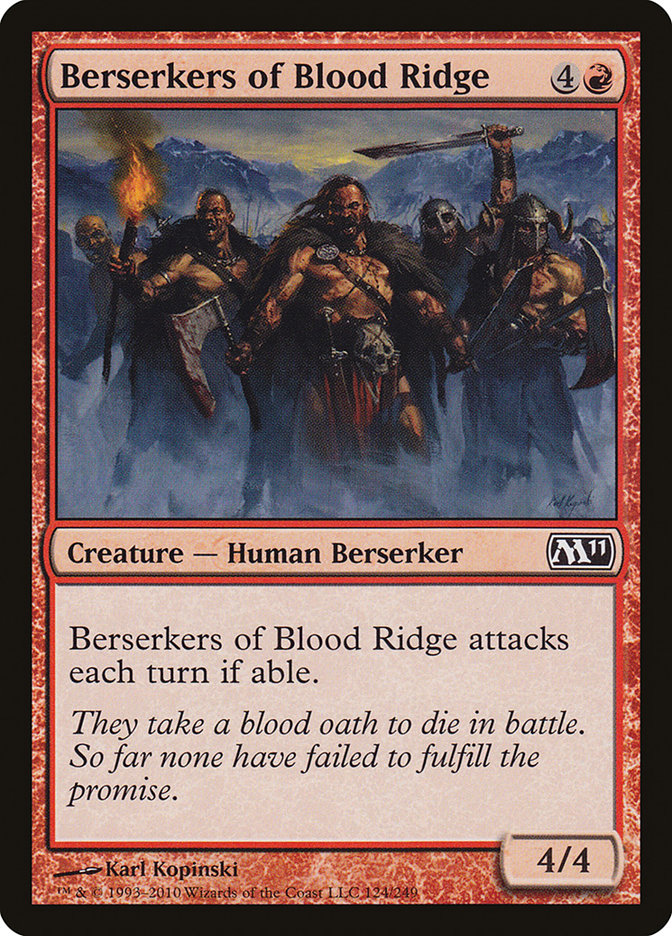 Berserkers of Blood Ridge [Magic 2011] | Golgari Games