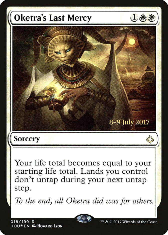 Oketra's Last Mercy [Hour of Devastation Prerelease Promos] | Golgari Games