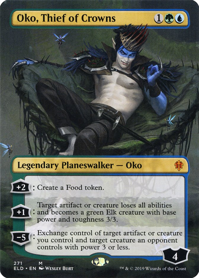 Oko, Thief of Crowns (Borderless) [Throne of Eldraine] | Local Legends