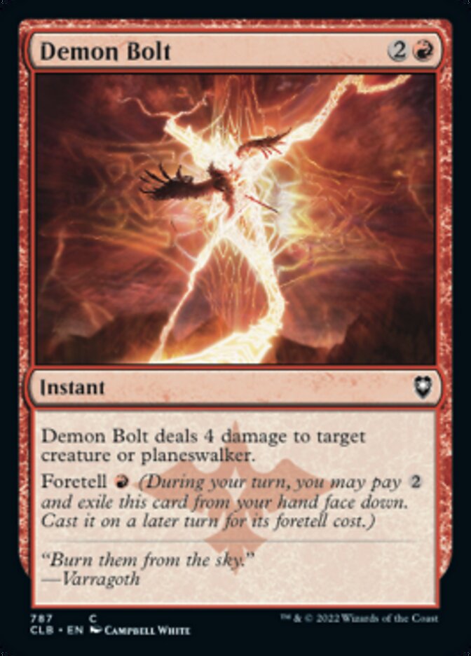 Demon Bolt [Commander Legends: Battle for Baldur's Gate] | Local Legends