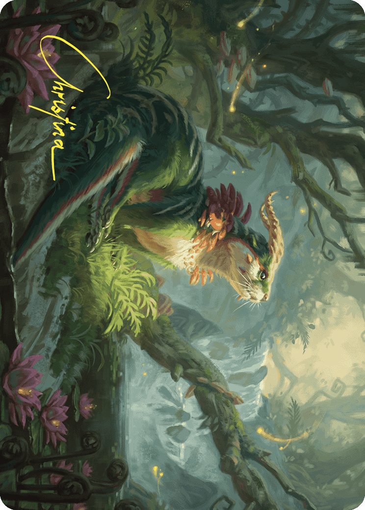 Elusive Otter Art Card (Gold-Stamped Signature) [Wilds of Eldraine Art Series] | Golgari Games