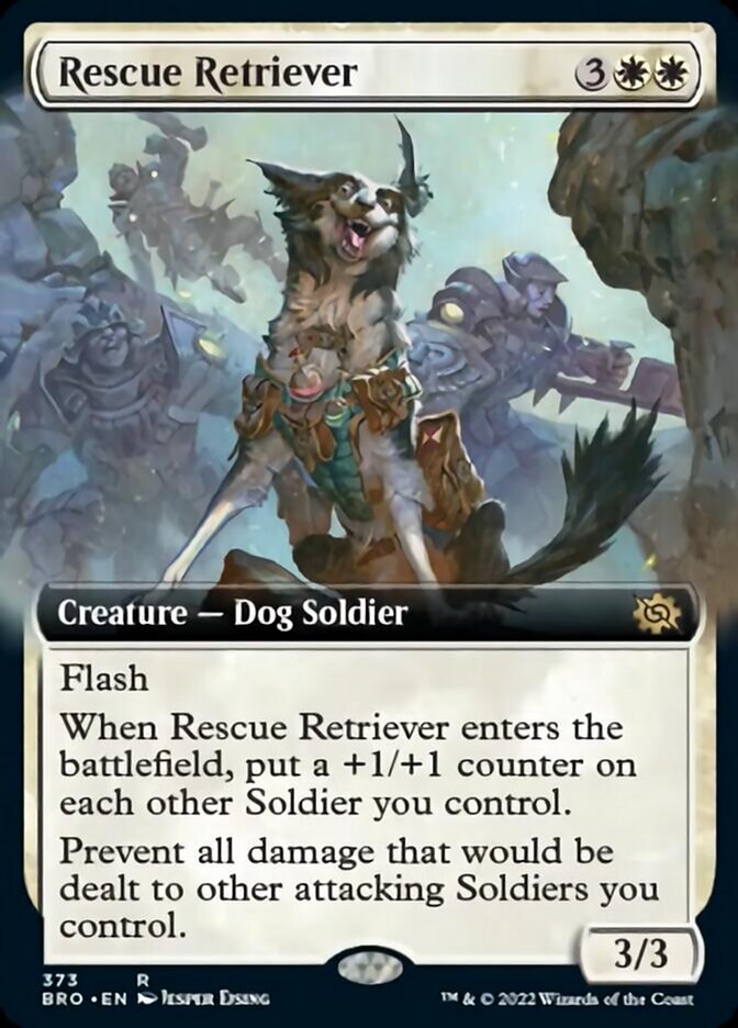 Rescue Retriever (Extended Art) [The Brothers' War] | Golgari Games