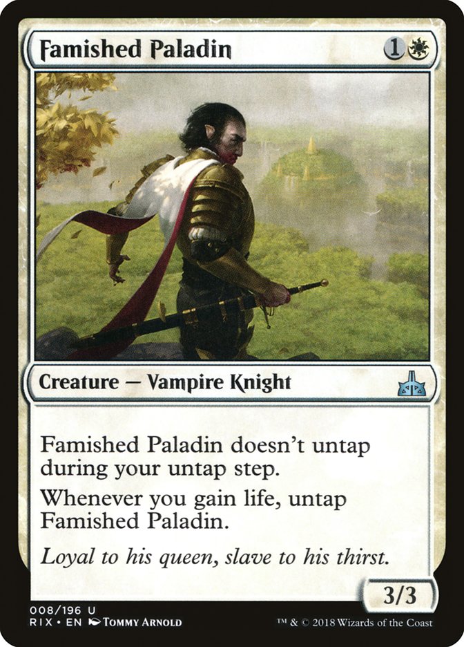 Famished Paladin [Rivals of Ixalan] | Golgari Games