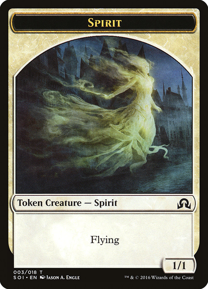 Spirit Token [Shadows over Innistrad Tokens] | Golgari Games