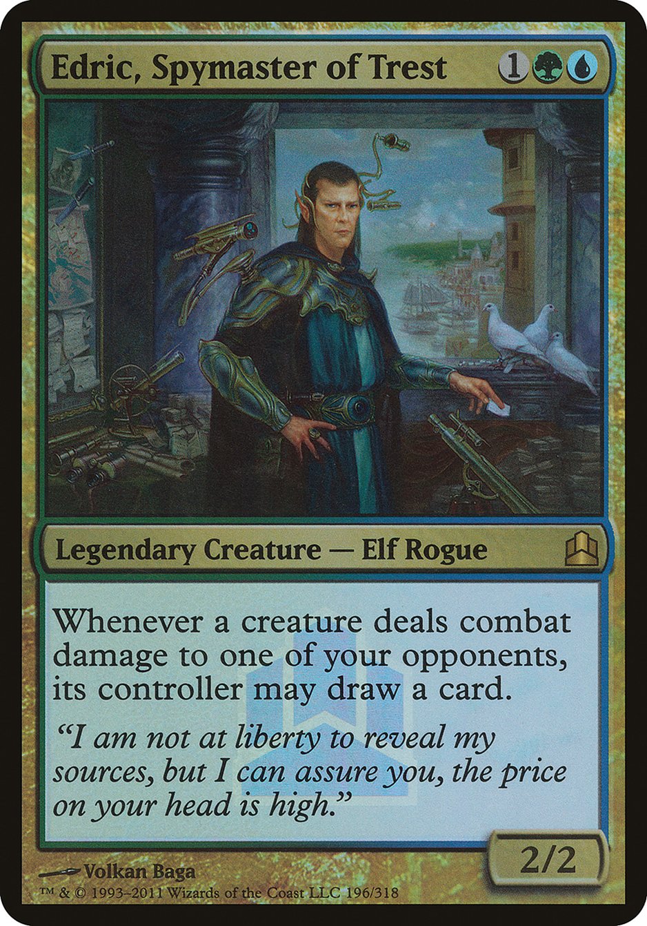 Edric, Spymaster of Trest (Launch) (Oversized) [Commander 2011 Oversized] | Local Legends