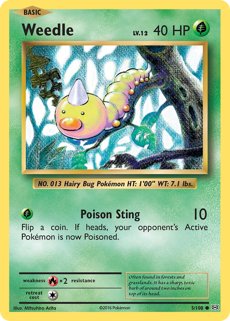 Weedle (5/108) [XY: Evolutions] | Golgari Games