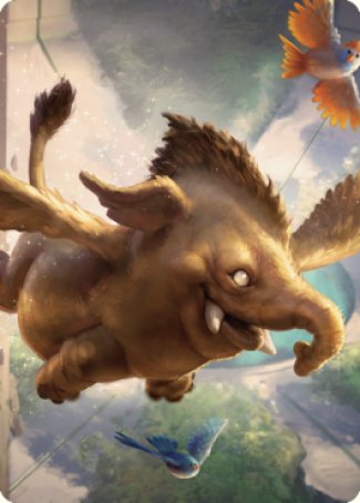 Lulu, Loyal Hollyphant Art Card (18) [Commander Legends: Battle for Baldur's Gate Art Series] | Local Legends