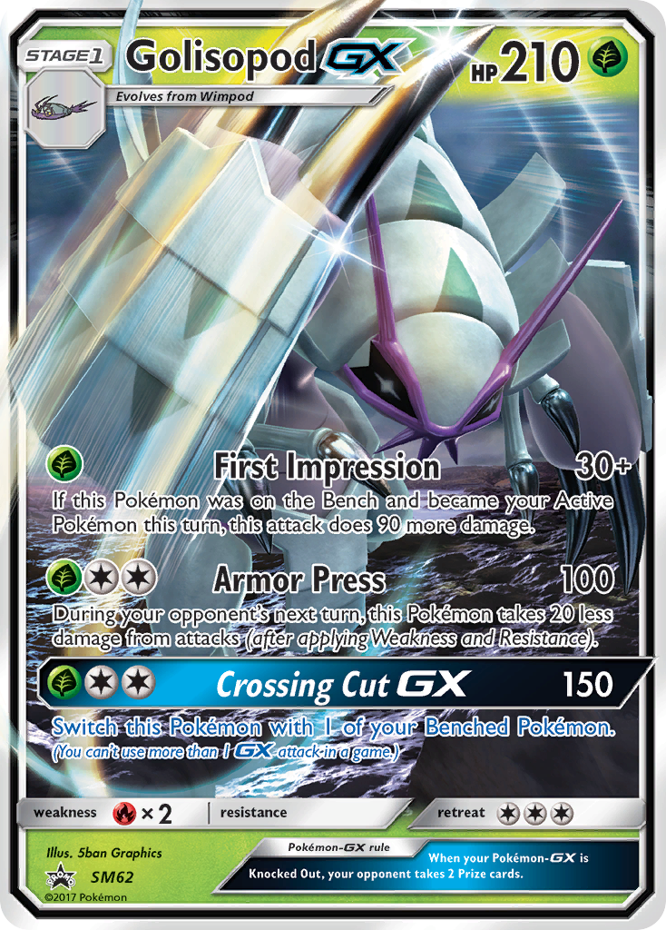 Golisopod GX (SM62) [Sun & Moon: Black Star Promos] | Golgari Games