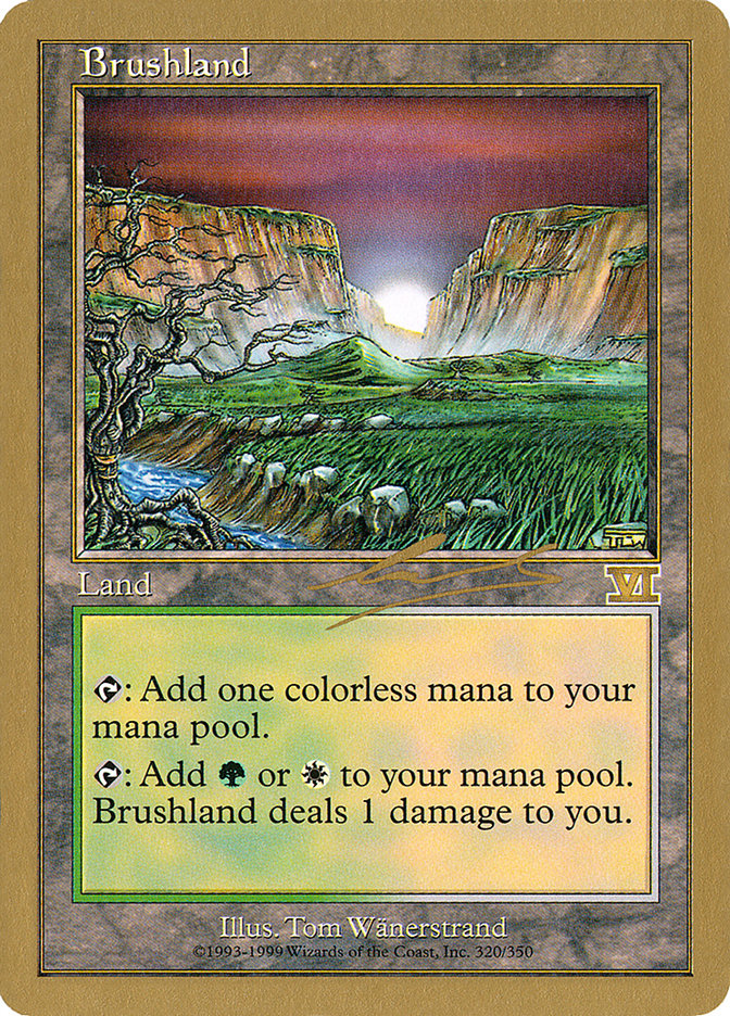 Brushland (Nicolas Labarre) [World Championship Decks 2000] | Golgari Games