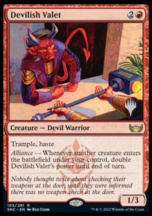 Devilish Valet (Promo Pack) [Streets of New Capenna Promos] | Golgari Games