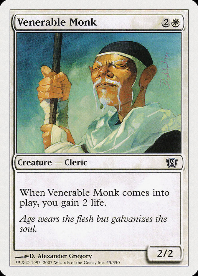 Venerable Monk [Eighth Edition] | Golgari Games