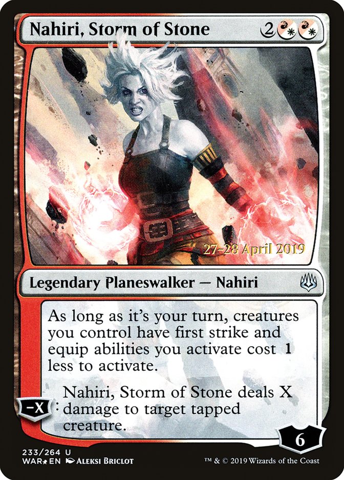 Nahiri, Storm of Stone [War of the Spark Prerelease Promos] | Golgari Games