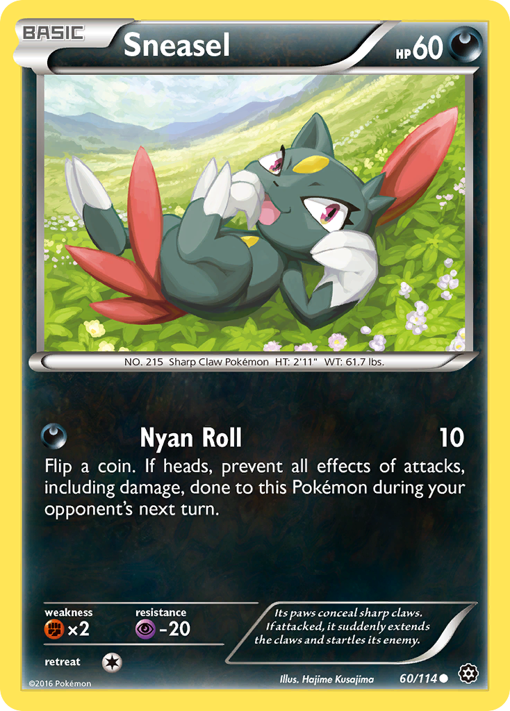 Sneasel (60/114) [XY: Steam Siege] | Golgari Games