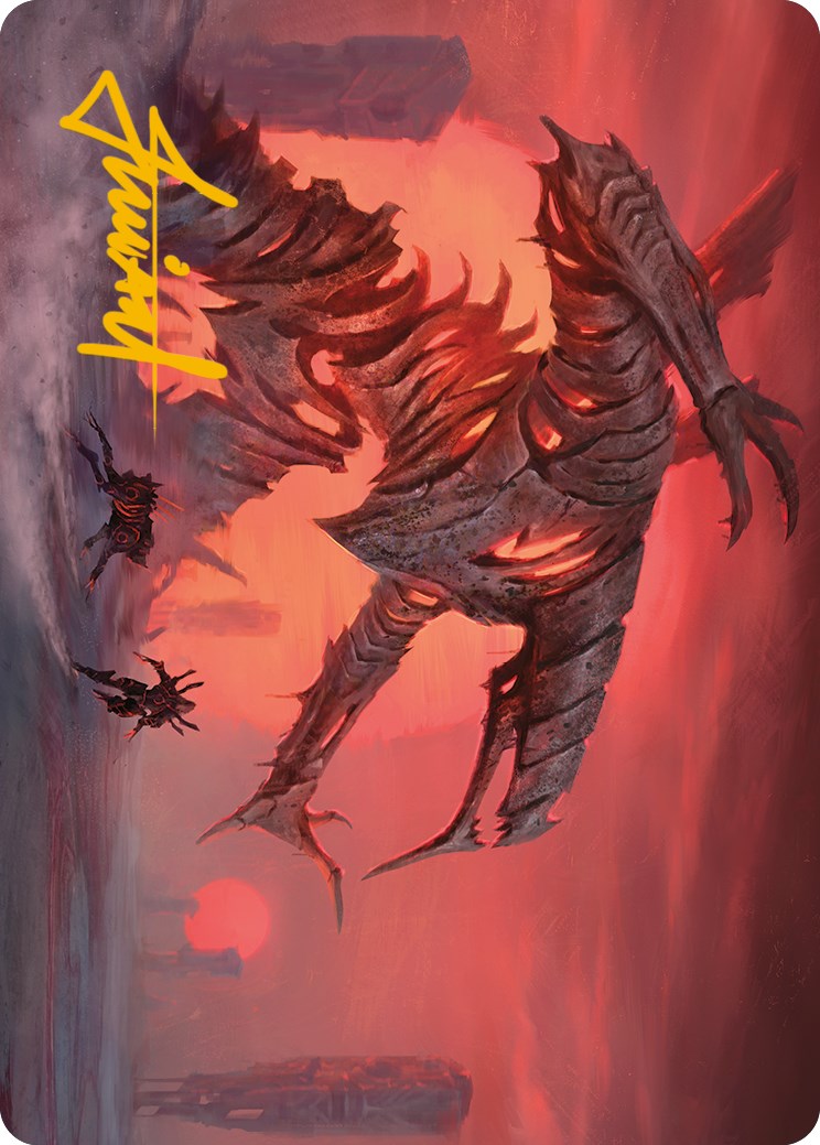 Red Sun's Zenith Art Card (Gold-Stamped Signature) [Phyrexia: All Will Be One Art Series] | Local Legends