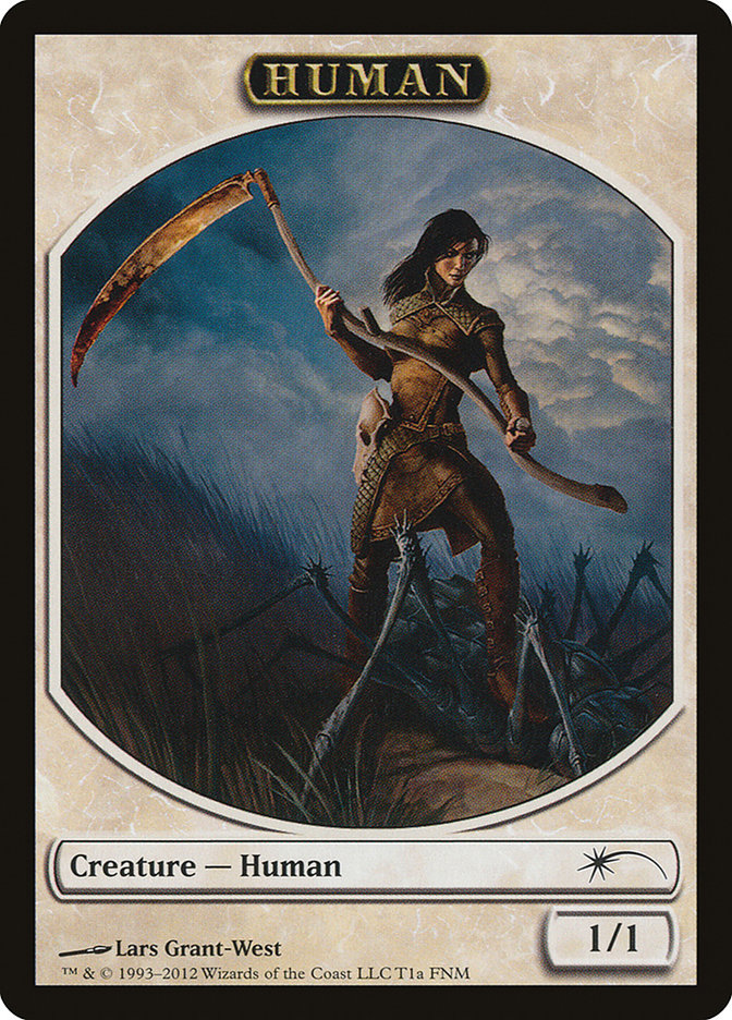 Human // Wolf Double-sided Token [Friday Night Magic 2012] | Local Legends