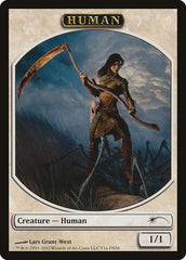 Human // Wolf Double-sided Token [Friday Night Magic 2012] | Local Legends
