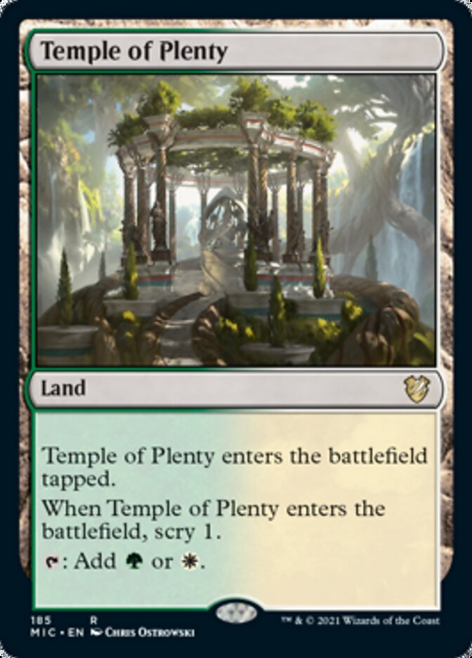 Temple of Plenty [Innistrad: Midnight Hunt Commander] | Golgari Games