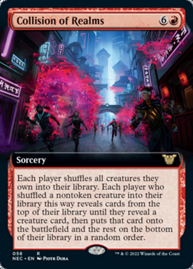 Collision of Realms (Extended Art) [Kamigawa: Neon Dynasty Commander] | Golgari Games