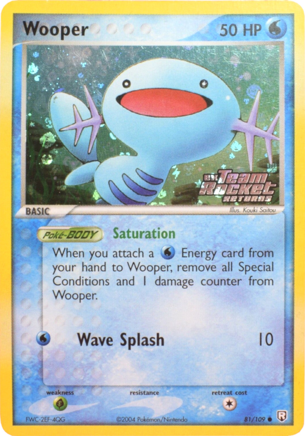 Wooper (81/109) (Stamped) [EX: Team Rocket Returns] | Golgari Games