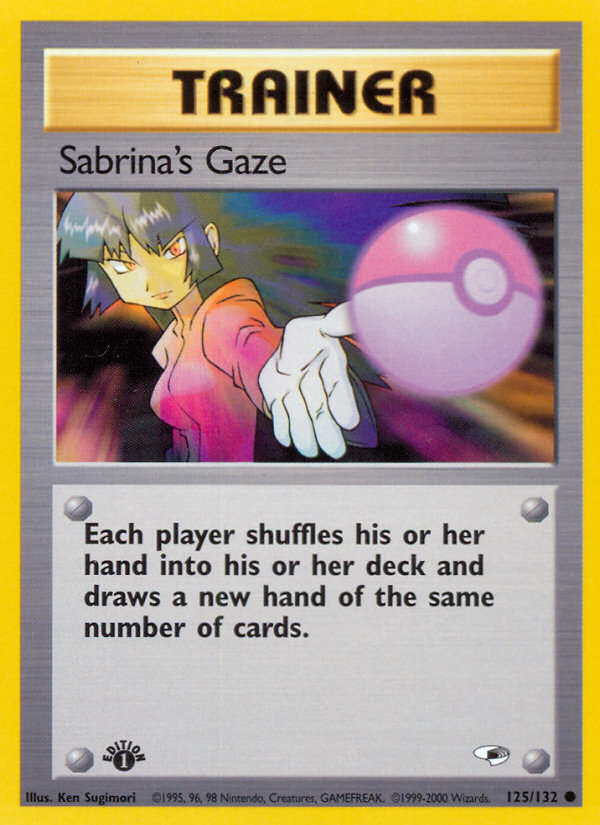 Sabrina's Gaze (125/132) [Gym Heroes 1st Edition] | Golgari Games