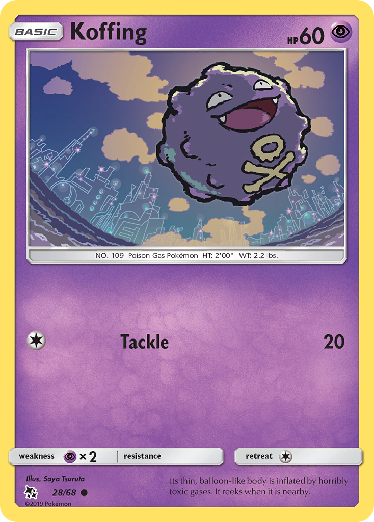 Koffing (28/68) [Sun & Moon: Hidden Fates] | Golgari Games