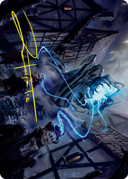 Dreamshackle Geist Art Card (Gold-Stamped Signature) [Innistrad: Crimson Vow Art Series] | Local Legends