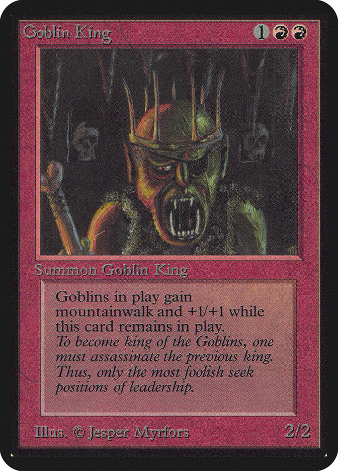 Goblin King [Alpha Edition] | Golgari Games