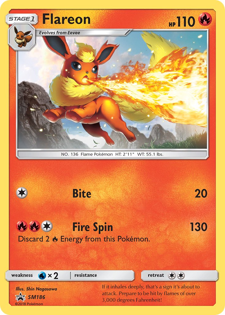 Flareon (SM186) [Sun & Moon: Black Star Promos] | Golgari Games