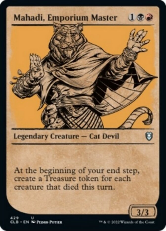 Mahadi, Emporium Master (Showcase) [Commander Legends: Battle for Baldur's Gate] | Local Legends
