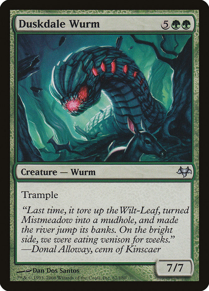 Duskdale Wurm [Eventide] | Golgari Games