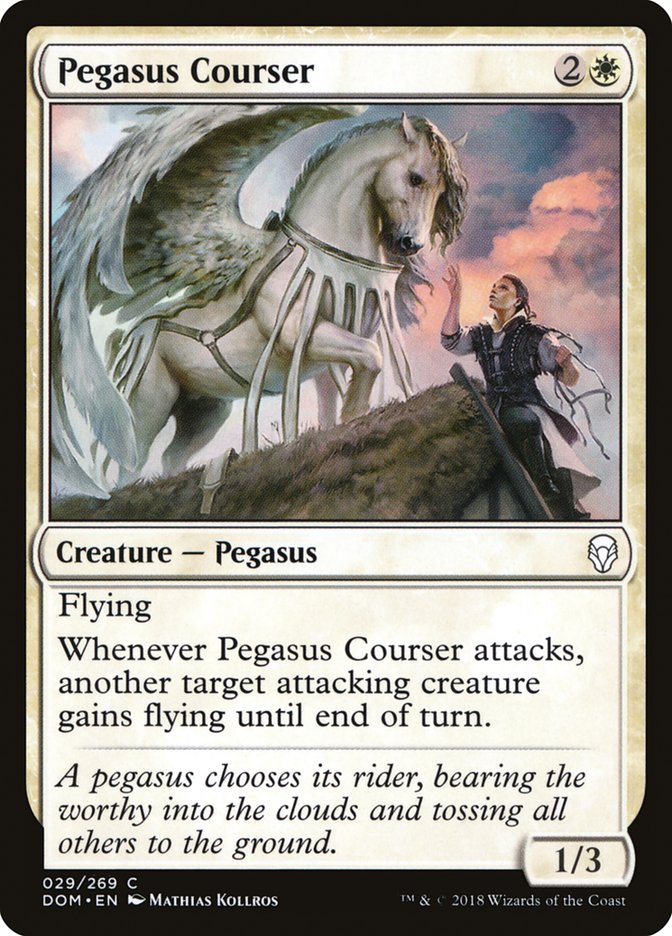 Pegasus Courser [Dominaria] | Golgari Games