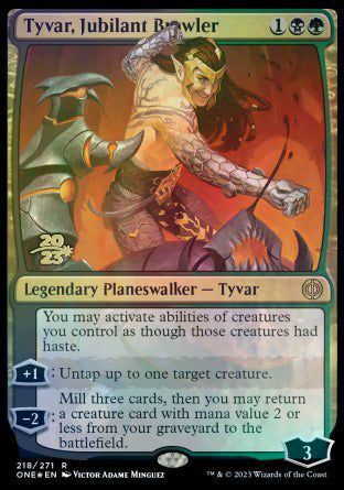 Tyvar, Jubilant Brawler [Phyrexia: All Will Be One Prerelease Promos] | Golgari Games