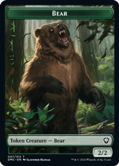 Kavu // Bear Double-sided Token [Dominaria United Commander Tokens] | Golgari Games