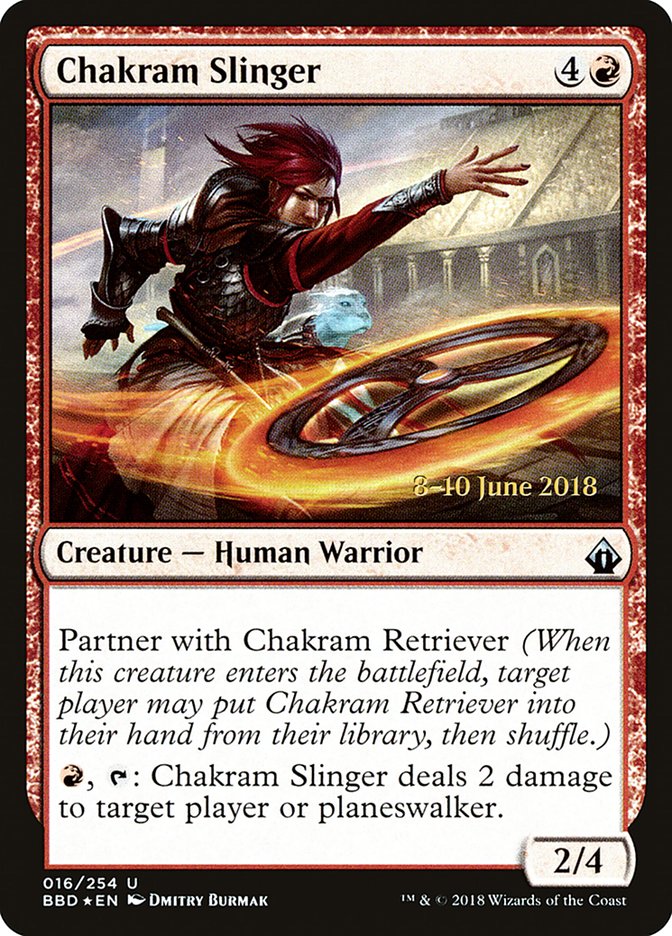 Chakram Slinger [Battlebond Prerelease Promos] | Local Legends