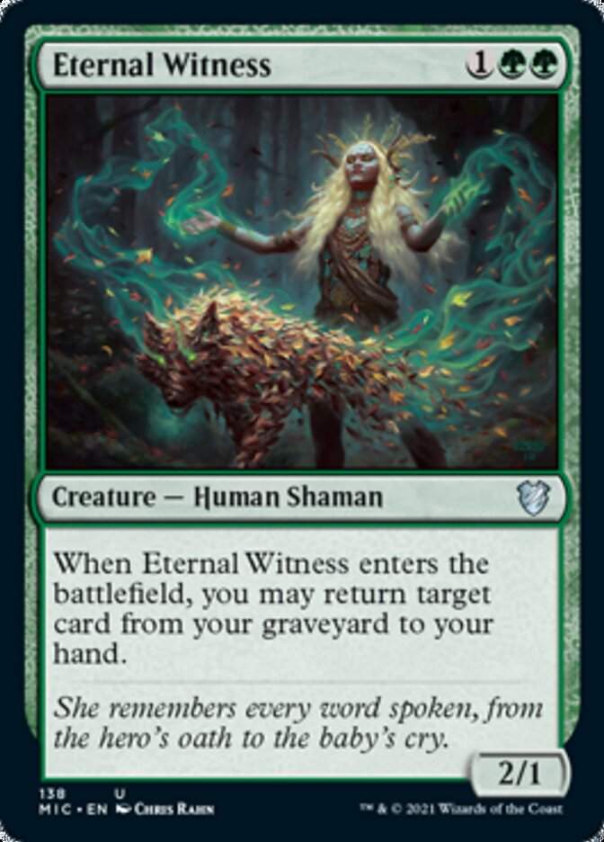 Eternal Witness [Innistrad: Midnight Hunt Commander] | Golgari Games