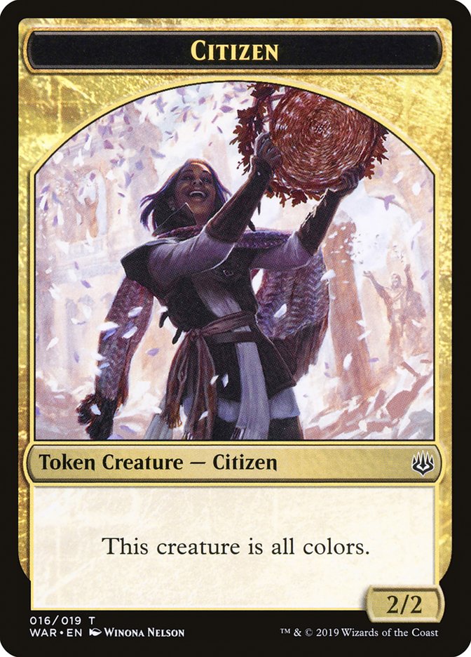 Citizen Token [War of the Spark Tokens] | Golgari Games