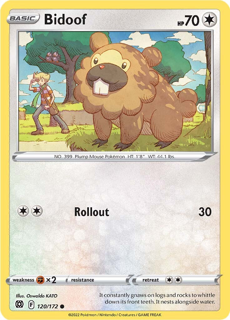 Bidoof (120/172) [Sword & Shield: Brilliant Stars] | Golgari Games