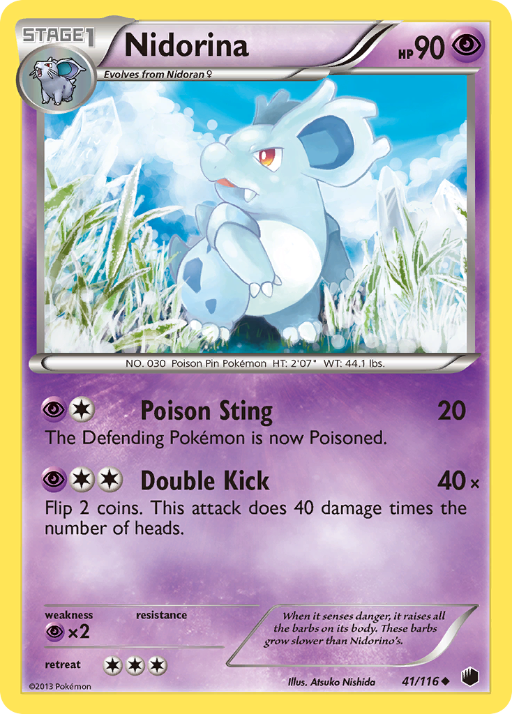 Nidorina (41/116) [Black & White: Plasma Freeze] | Golgari Games