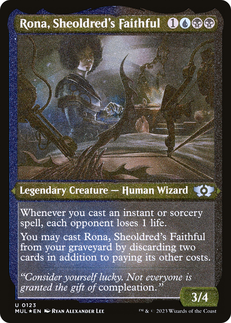 Rona, Sheoldred's Faithful (Foil Etched) [Multiverse Legends] | Golgari Games